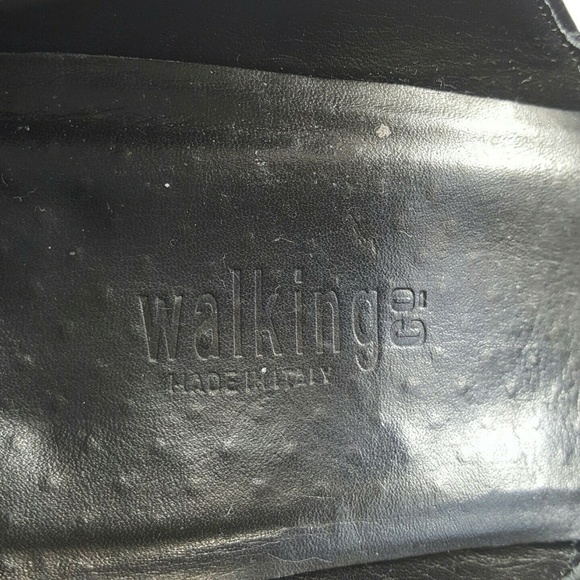 Walking Co Black Leather Mary Janes Made in Italy - Picture 7 of 8
